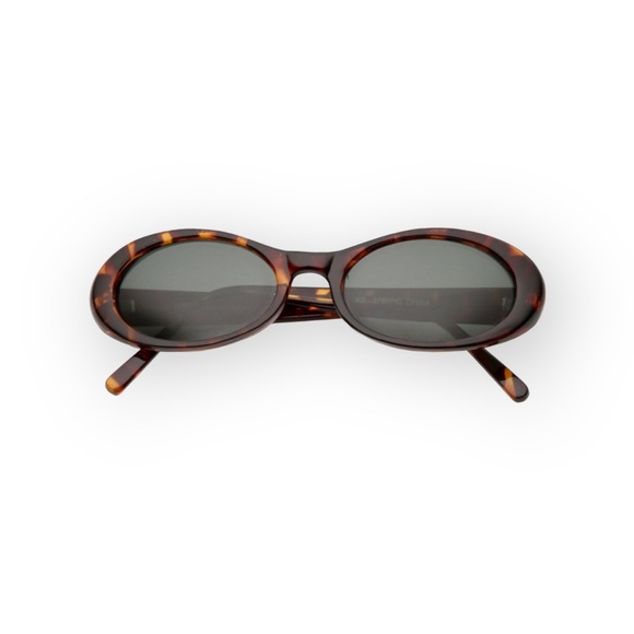 new ☀︎︎ Retro Oversized 90's Oval Sunglasses Sunnies ☀︎ Tortoise + Smoke Lenses - Picture 8 of 15